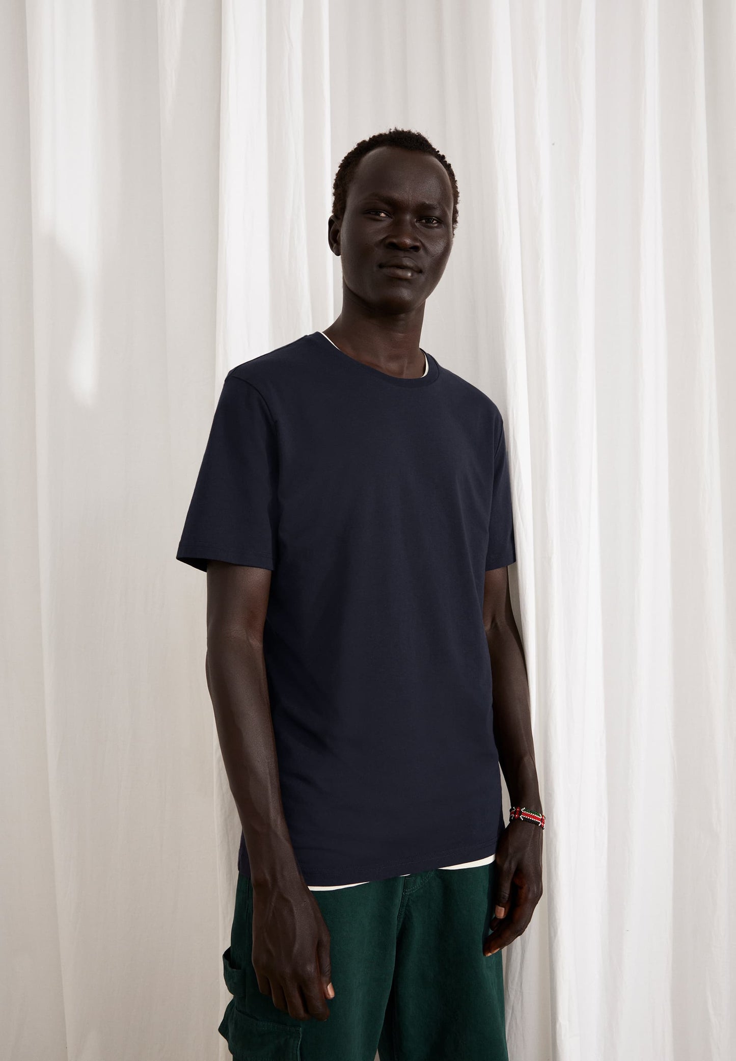 T-shirt en coton bio | Marine "jaames nightsky"