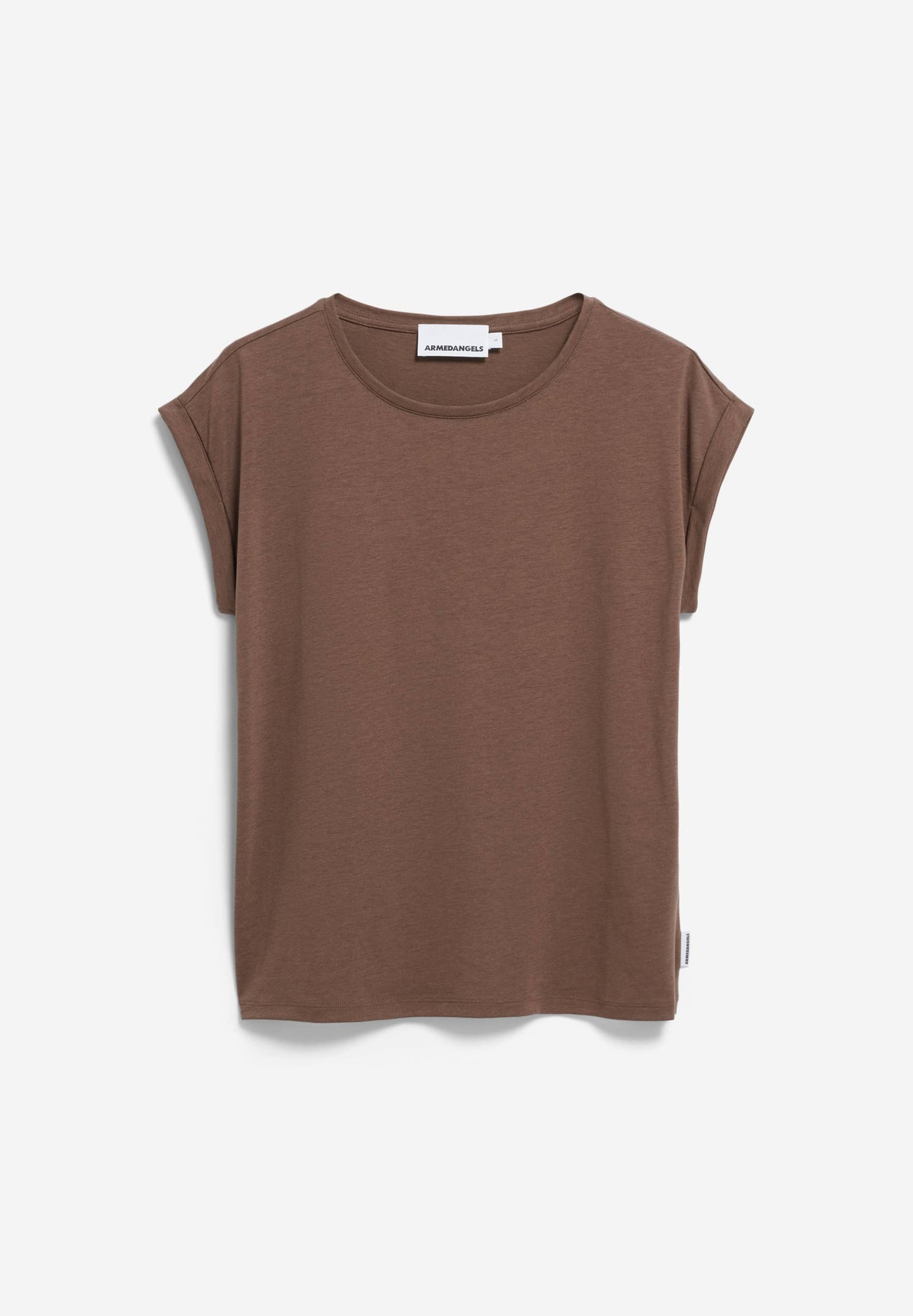 T-shirt en tencel et coton bio | marron "jilaana - toasty tan"