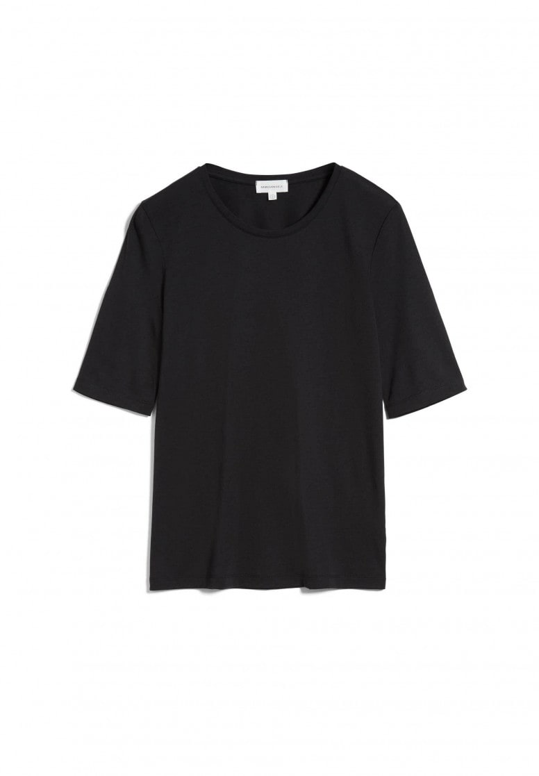 T-shirt ample noir en tencel et coton bio - JILARAA