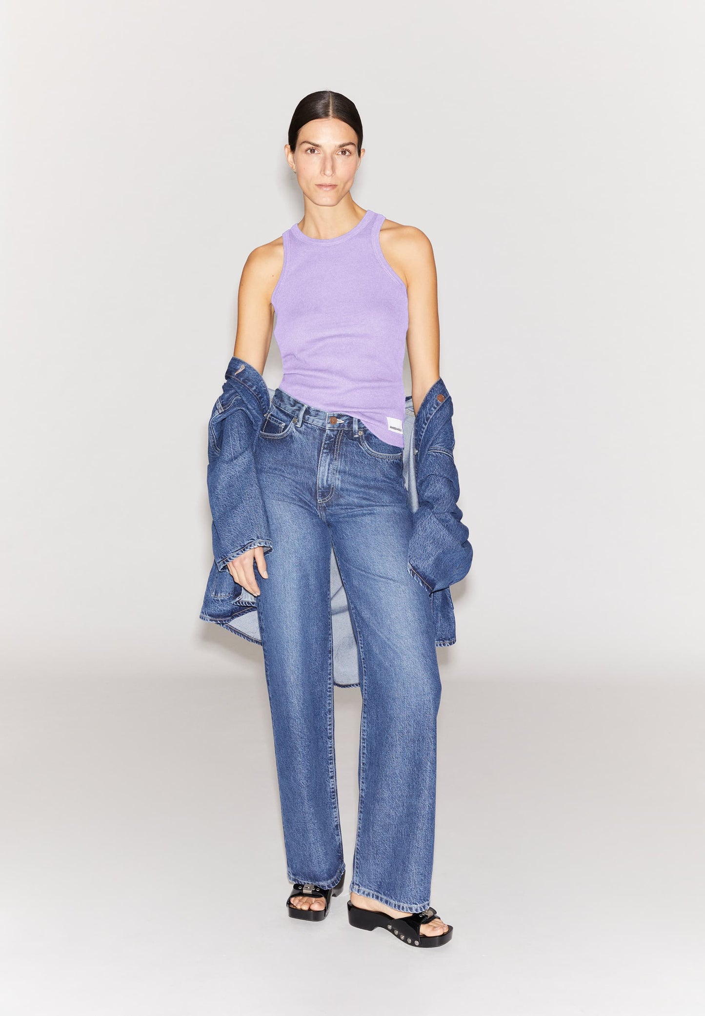 Débardeur en coton bio | violet "kanitaa lavender light"