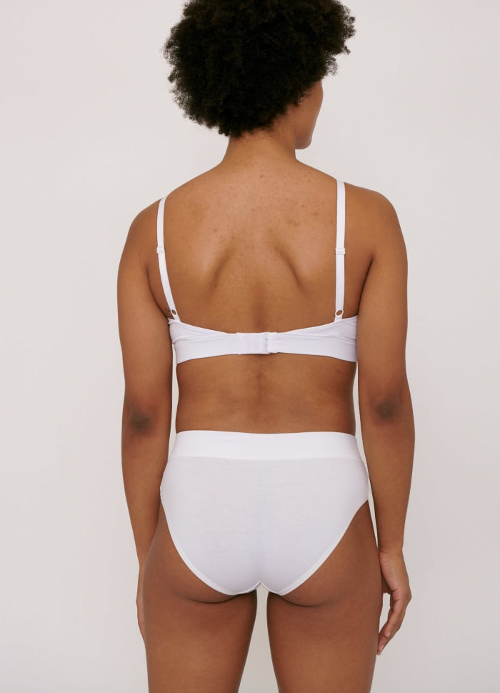 Pack 2 culottes blanches en coton bio - white