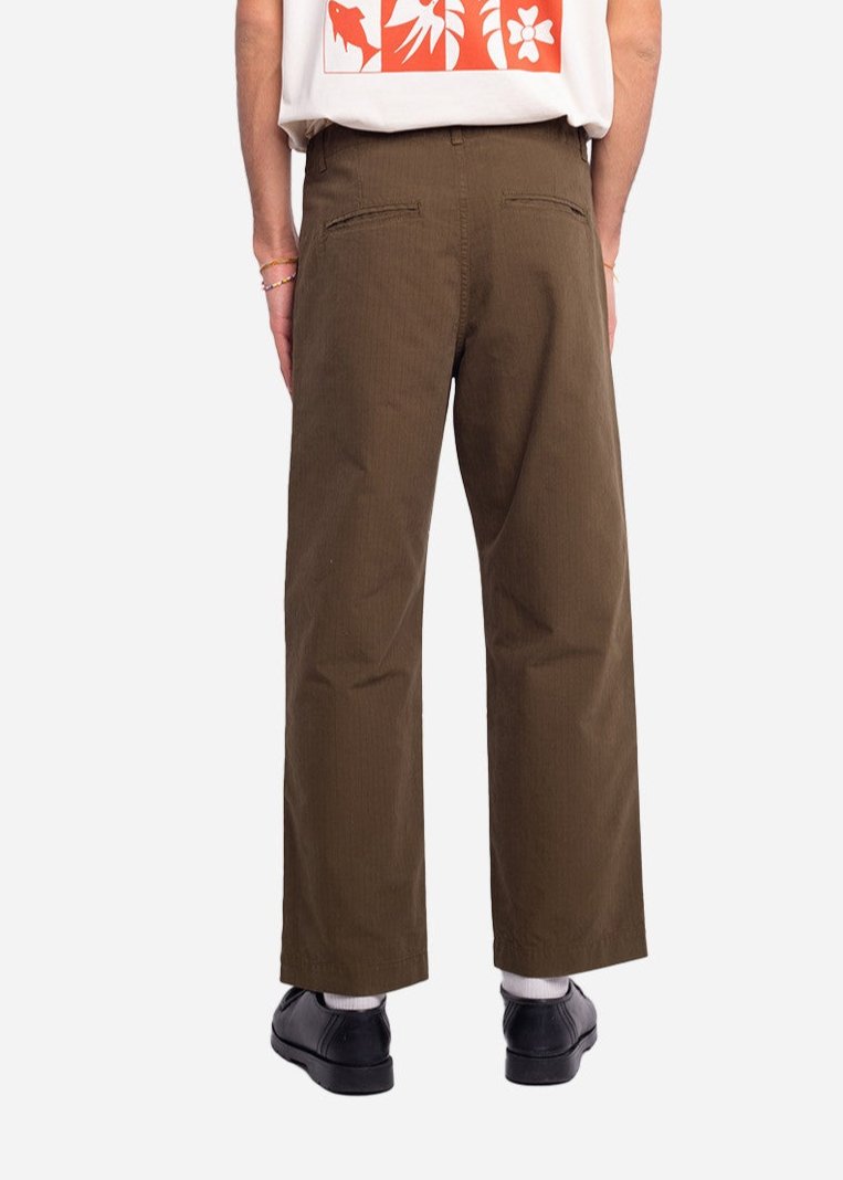 Pantalon en coton bio | kaki "gamal"