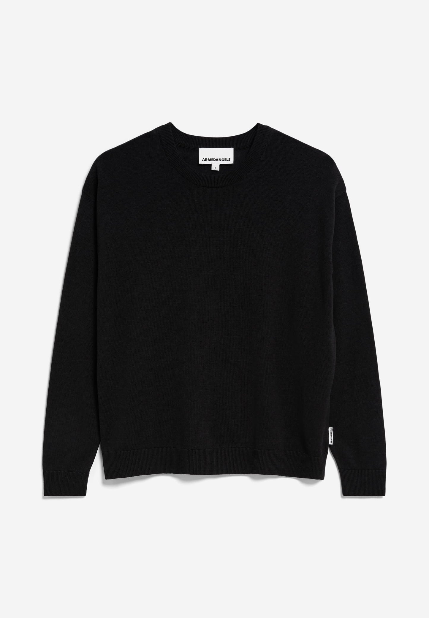 pull léger en coton bio | noir "lailaa - black"