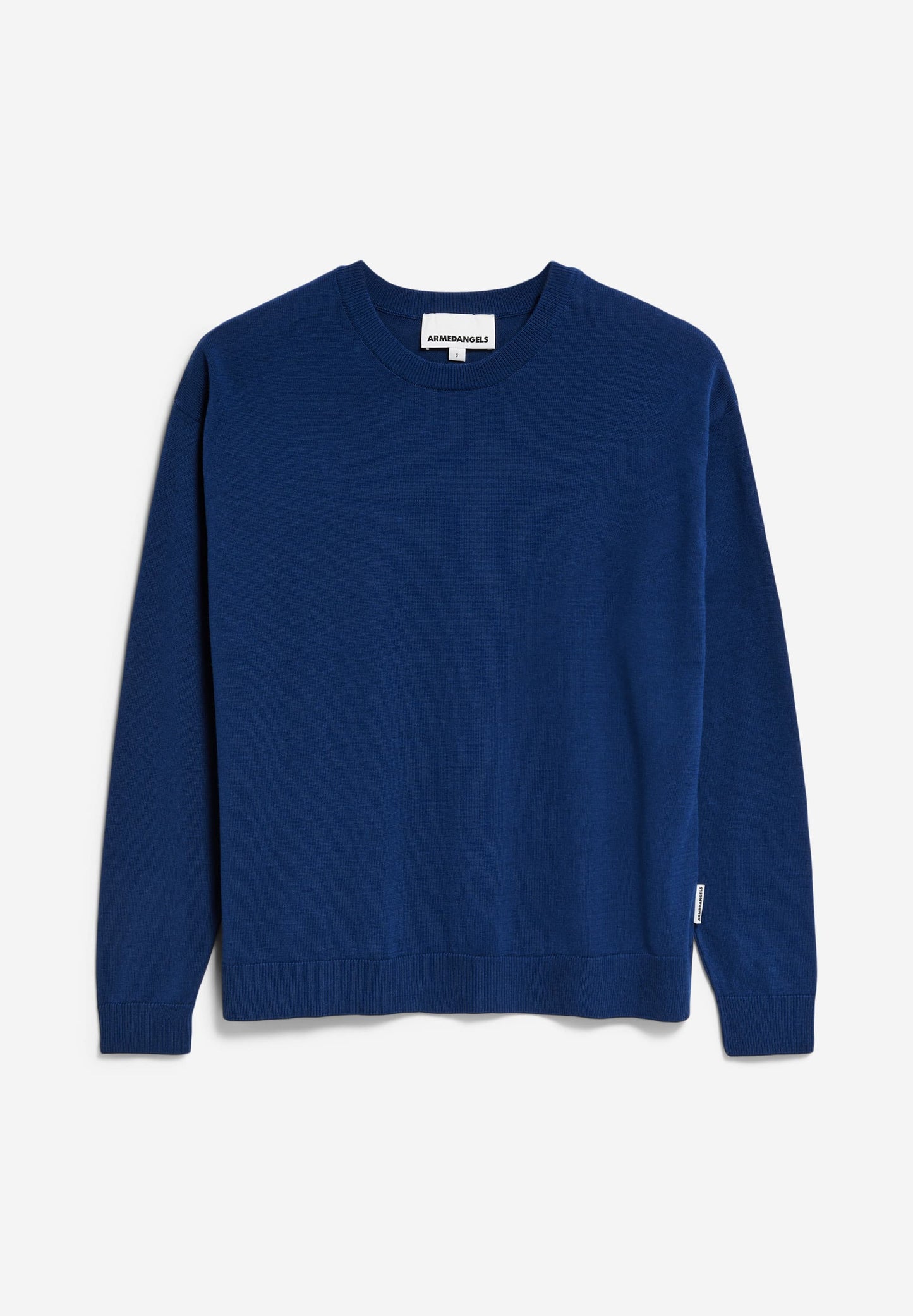 pull léger en coton bio | bleu "larunaa - faded indigo"