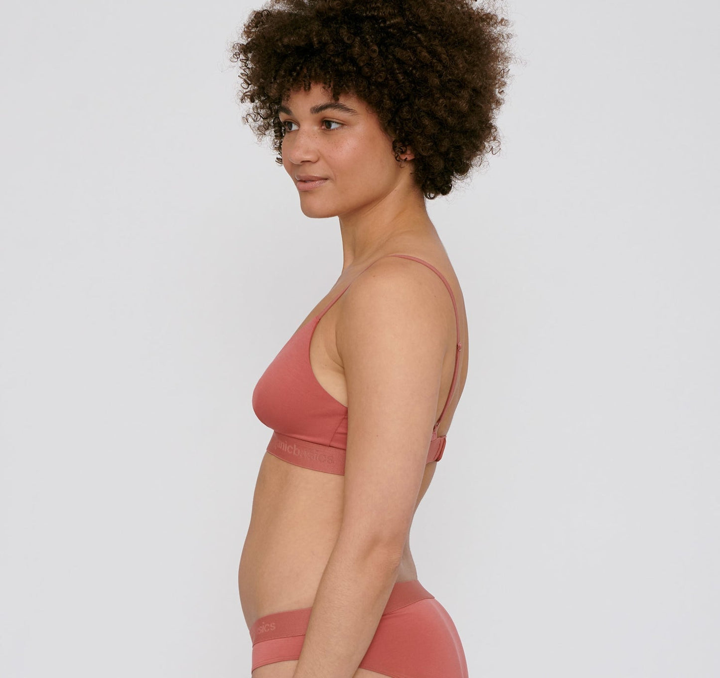 Soutien-gorge triangle en tencel | rose "soft touch bralette cedar"