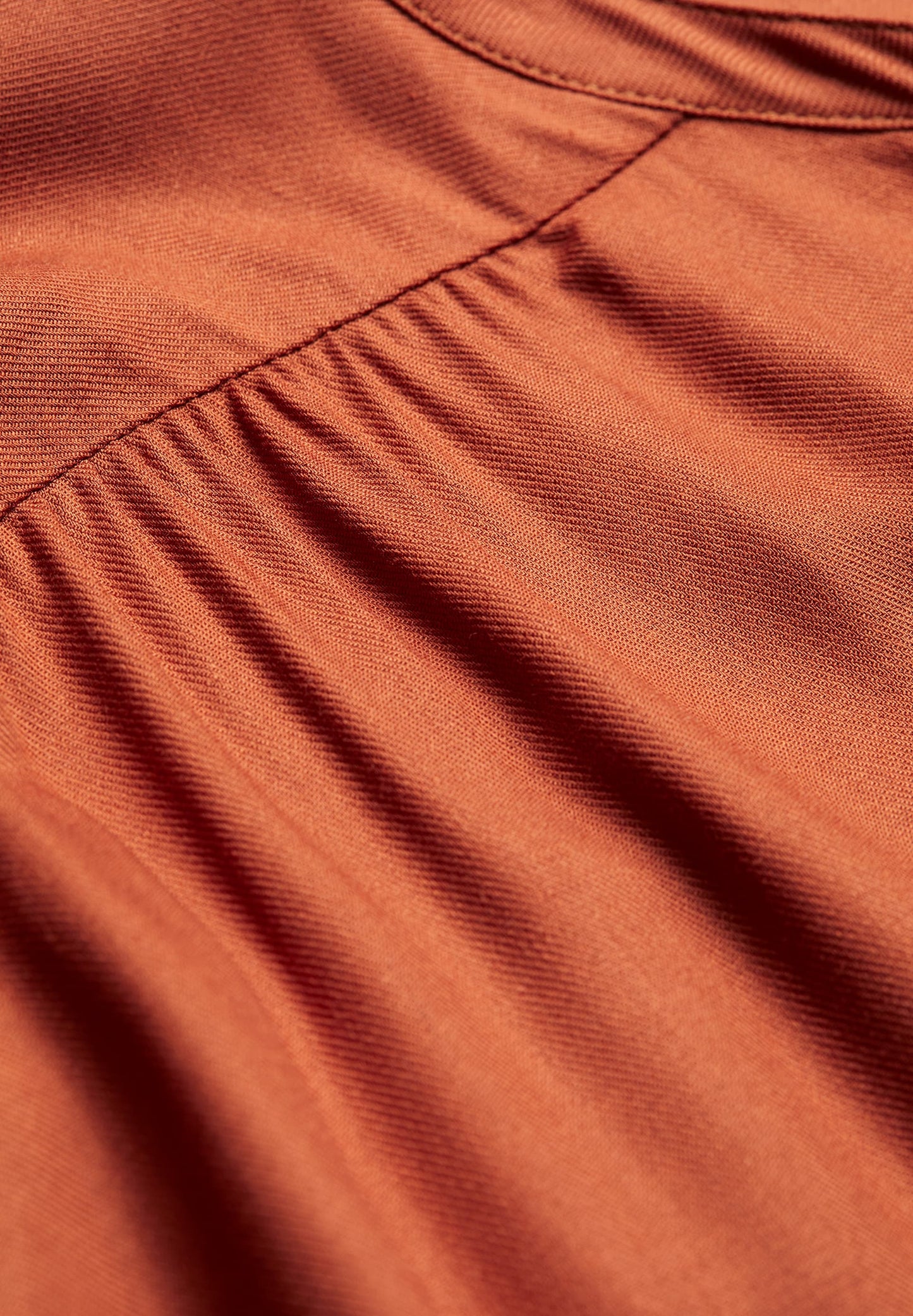 Robe fluide terracotta en viscose ecovero et recyclée - maaren brick