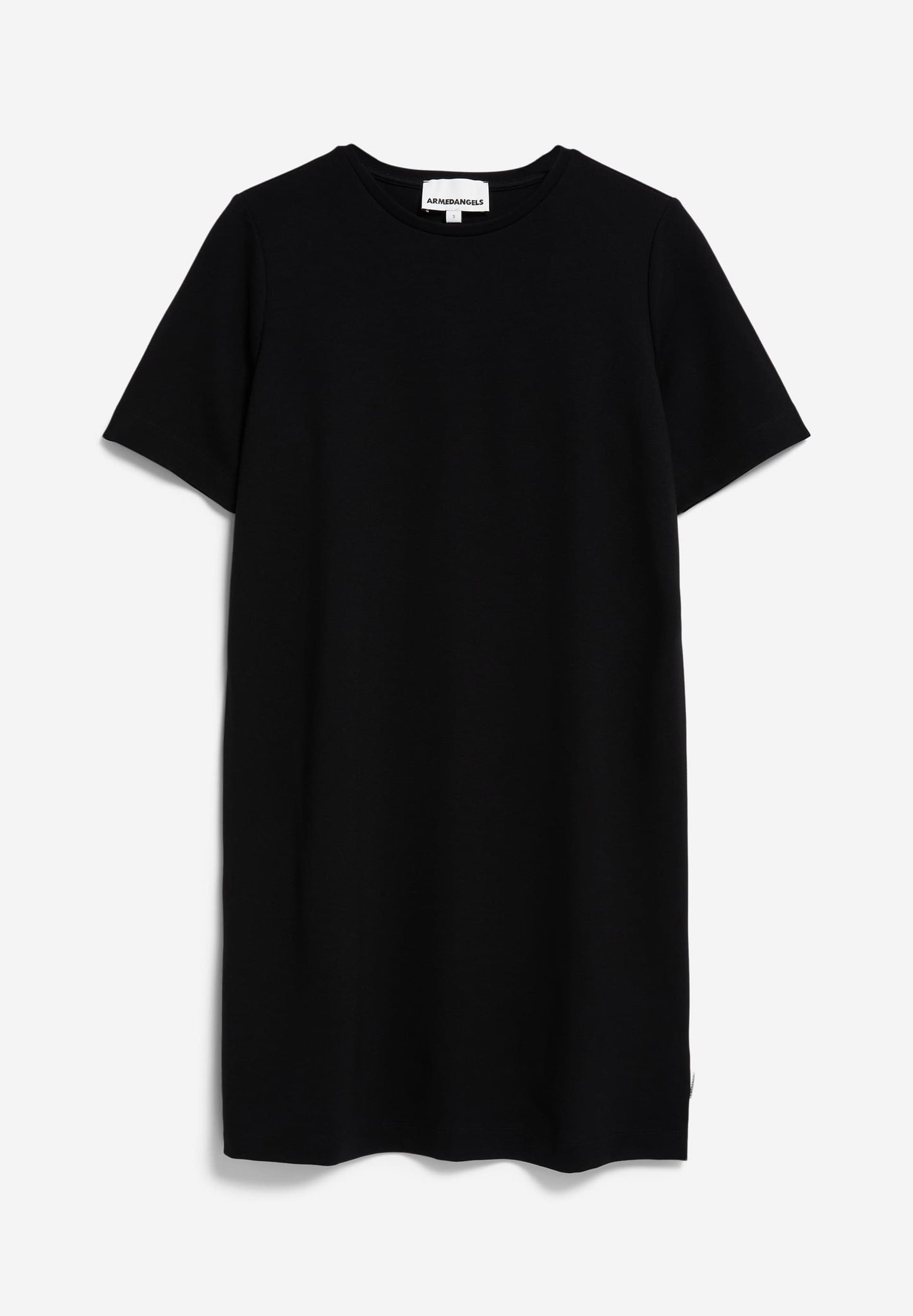 Robe droite en ecovero | noir "maariliana black"