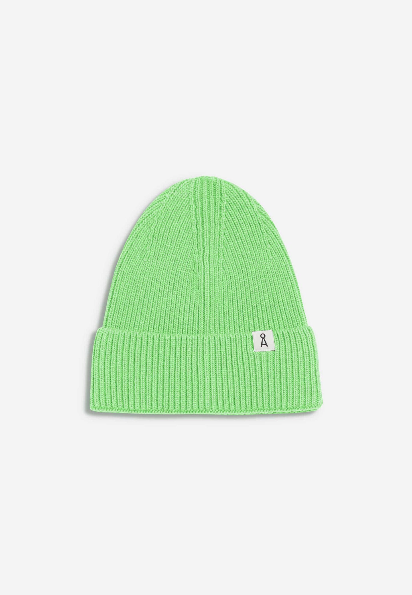Bonnet vert pomme en laine bio et recyclée - maax apple neon