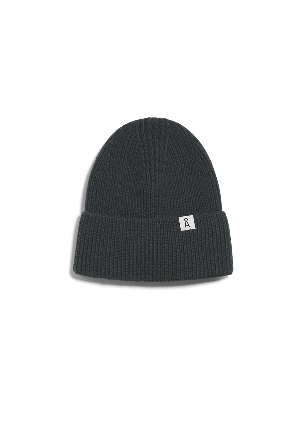 Bonnet vert bouteille en coton bio et laine bio - Maax