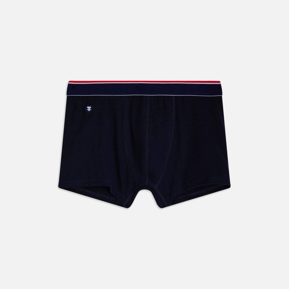 Boxer made in France en coton bio | marine "marius plus marine lsf"