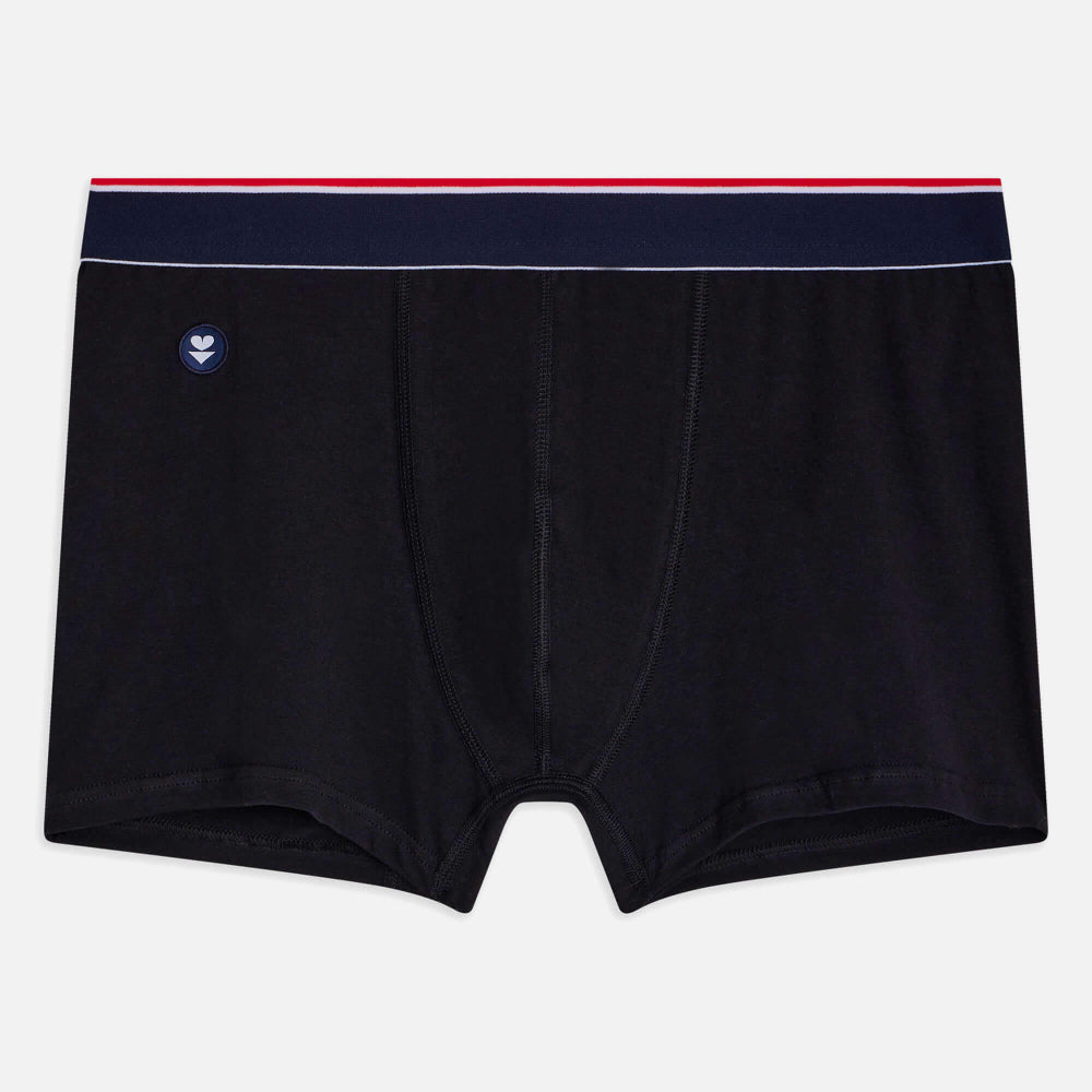 Boxer made in France en coton bio | noir "marius plus"