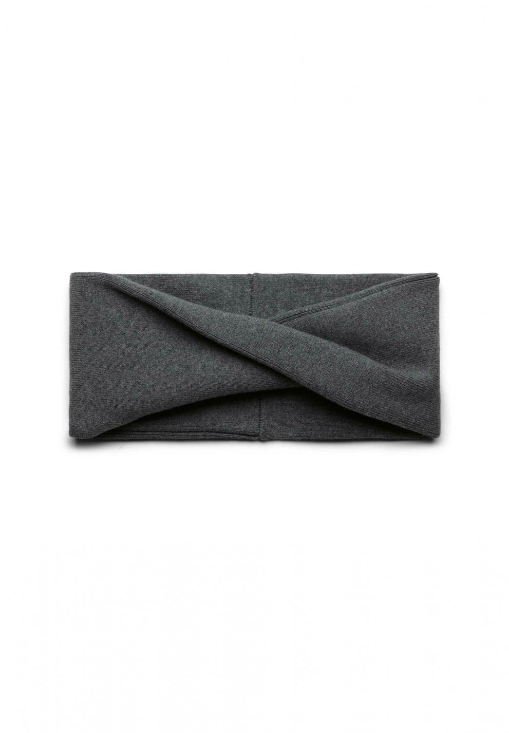 Bandeau martaa gris en coton bio - mid grey melange