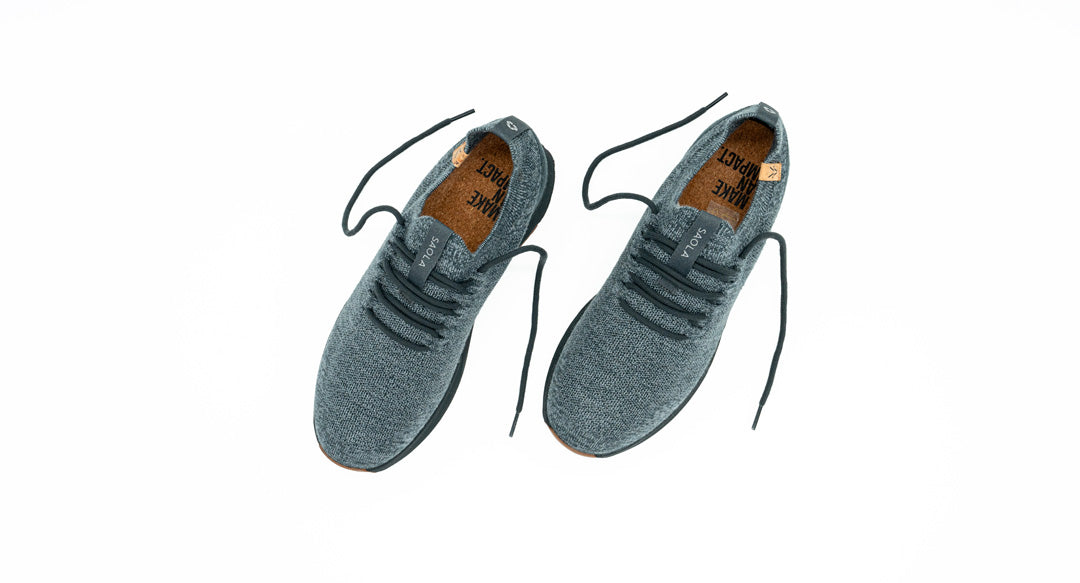 Baskets | gris "tsavo m 2.0 wool - steel grey"