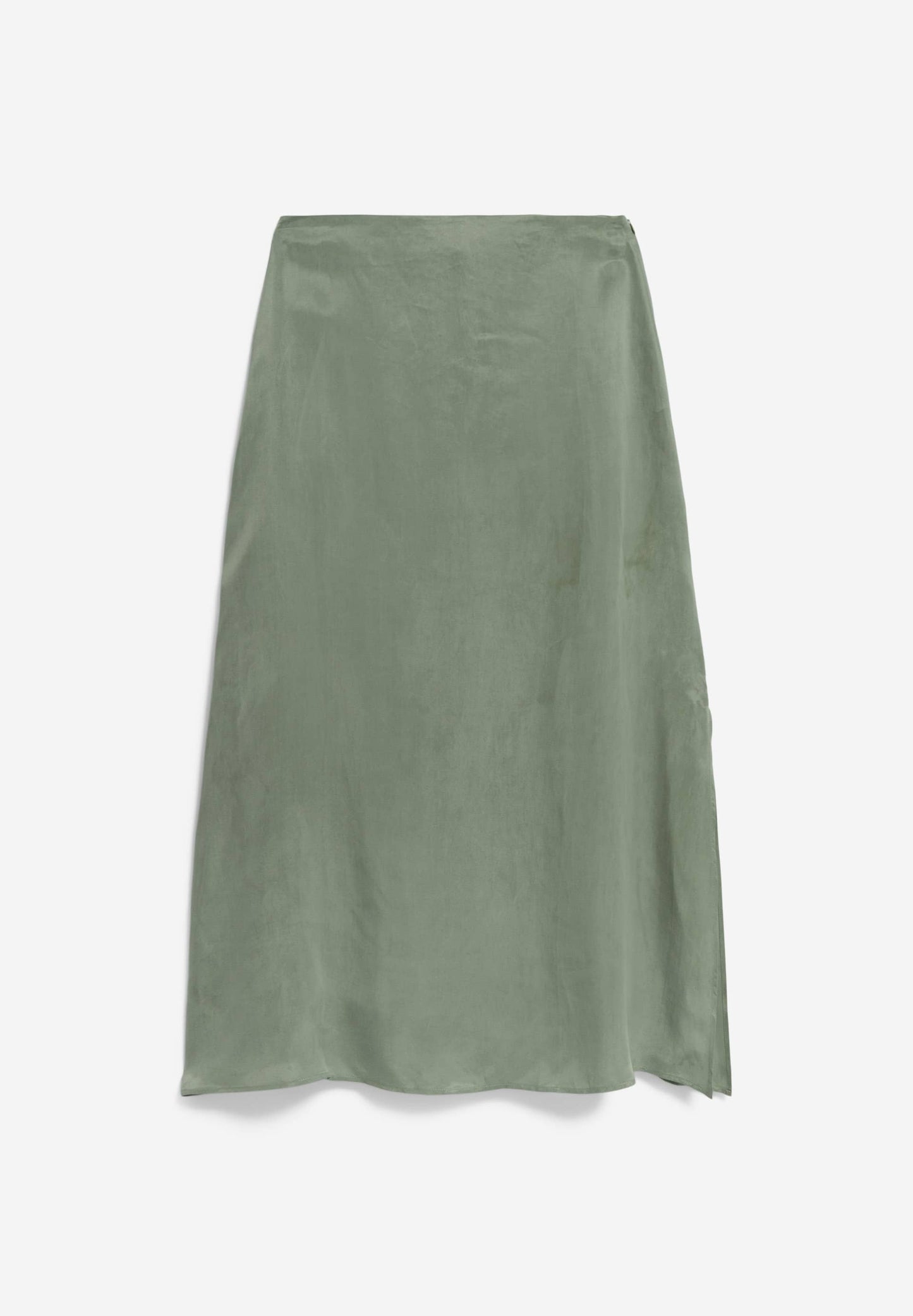 Jupe fendue en tencel | Vert "milajaa grey green"