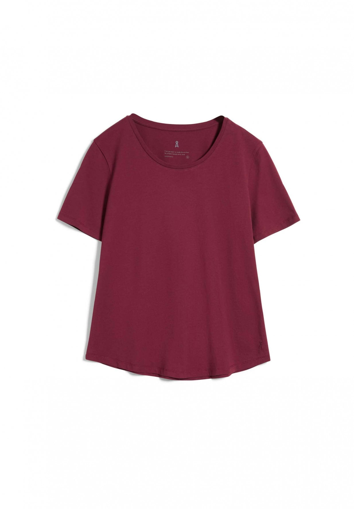 T-shirt bordeaux en coton bio - Minaa ruby red