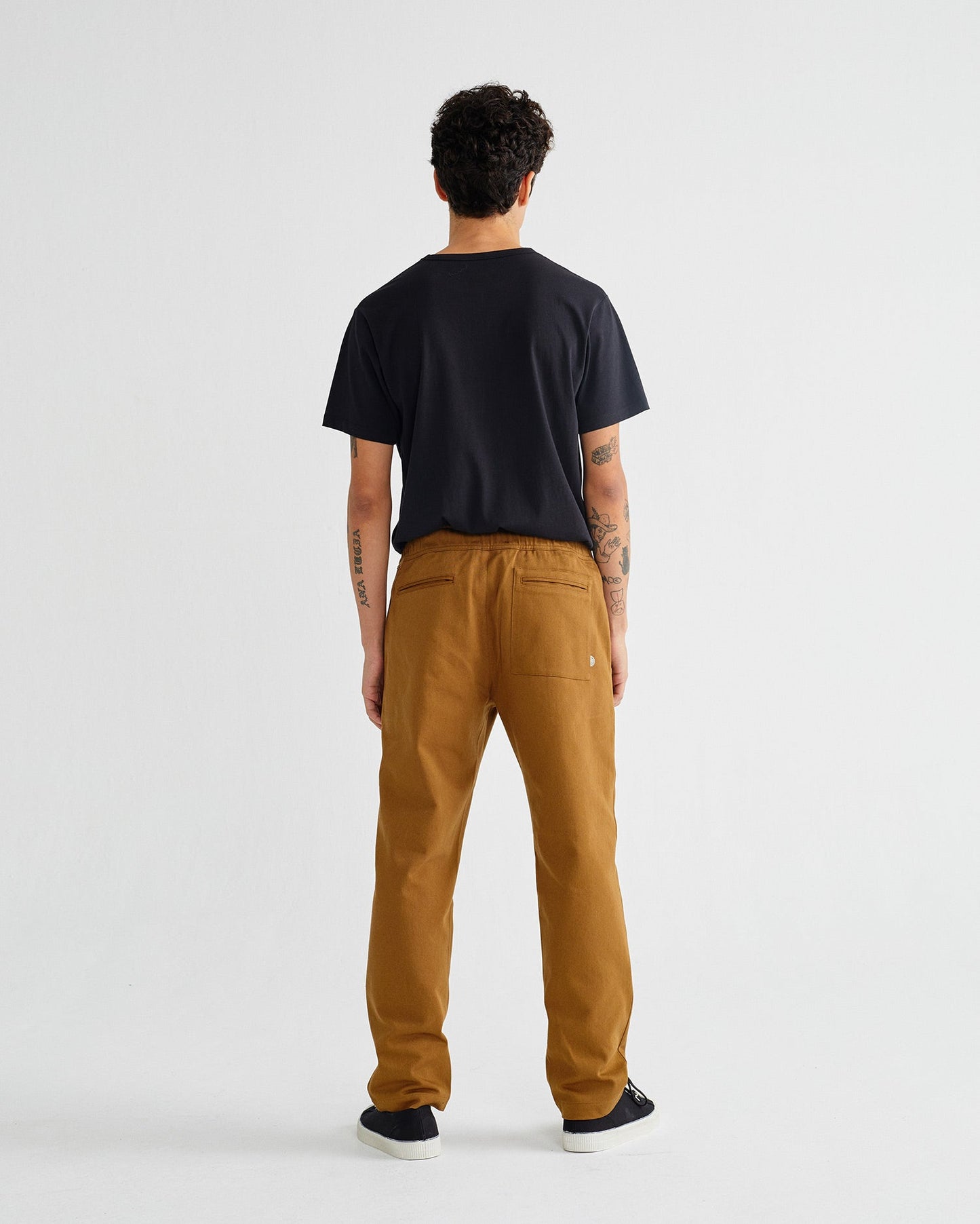 Pantalon ample camel en coton bio - Travel