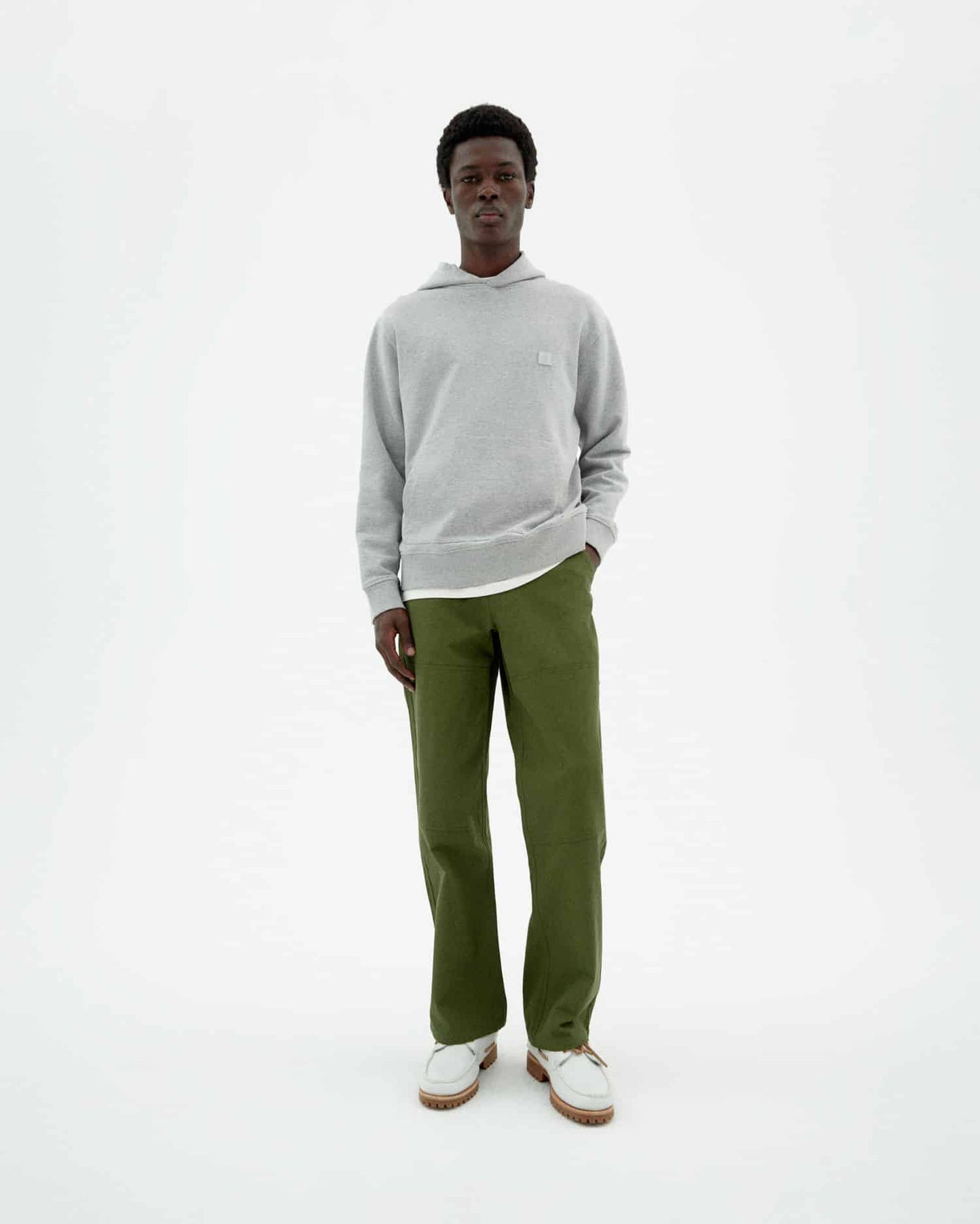Pantalon droit en coton bio | vert "Kentia owen pants - green"