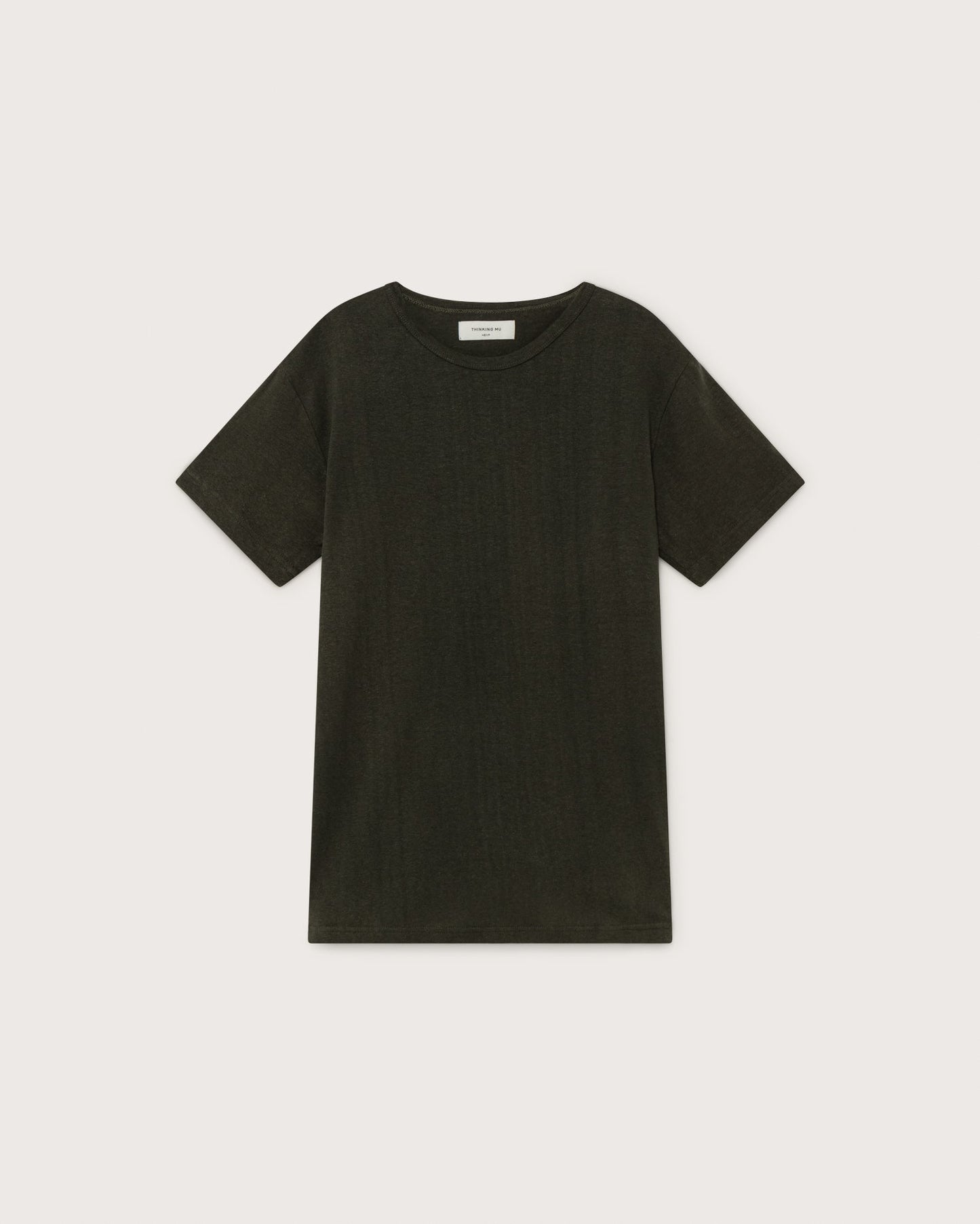 T-shirt vert forêt en chanvre et coton bio - Mo2