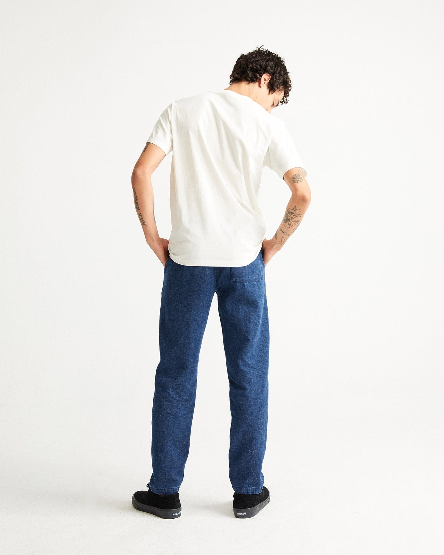 T-shirt imprimé blanc en coton bio - the colors