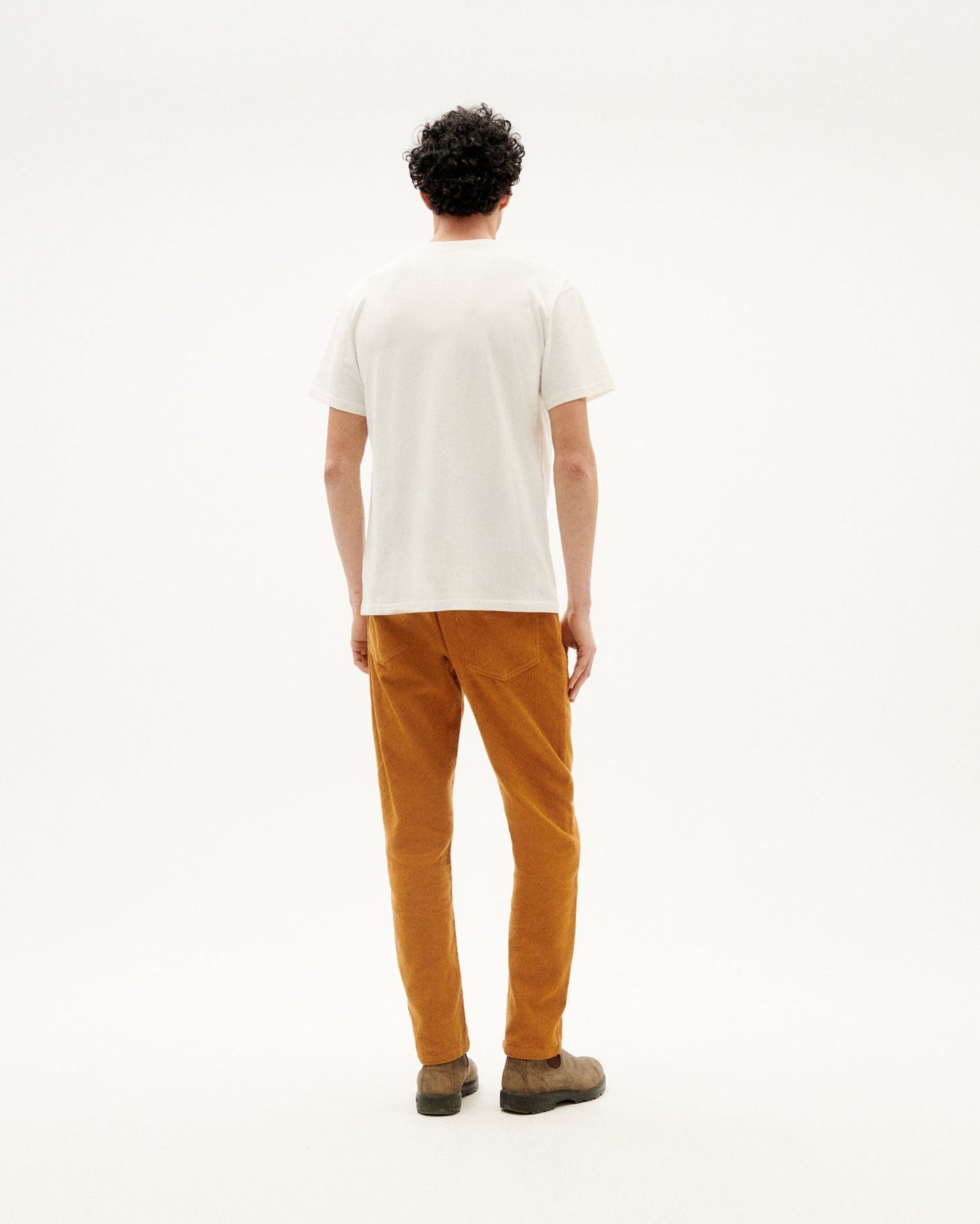 T-shirt blanc imprimé en coton bio - chromatic t-shirt snow white