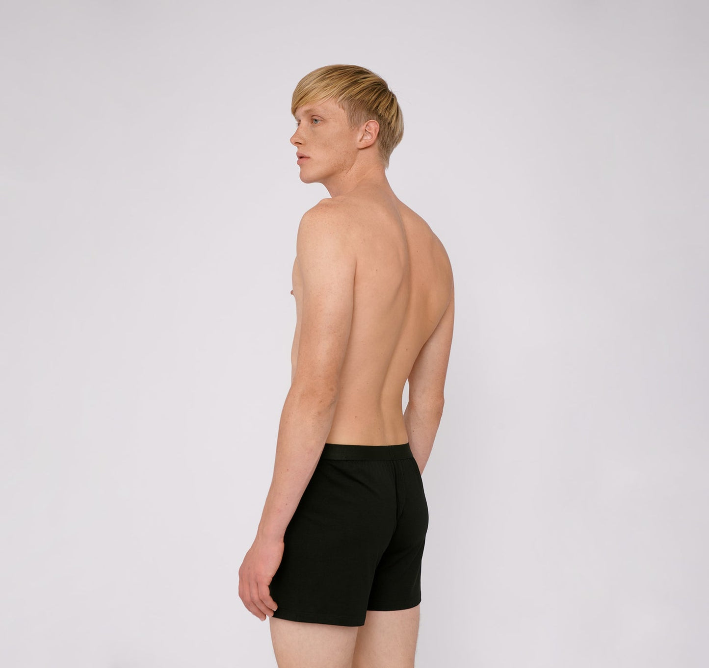 Pack 2 caleçons en tencel | noir "Lite Boxer Shorts 2-pack black"