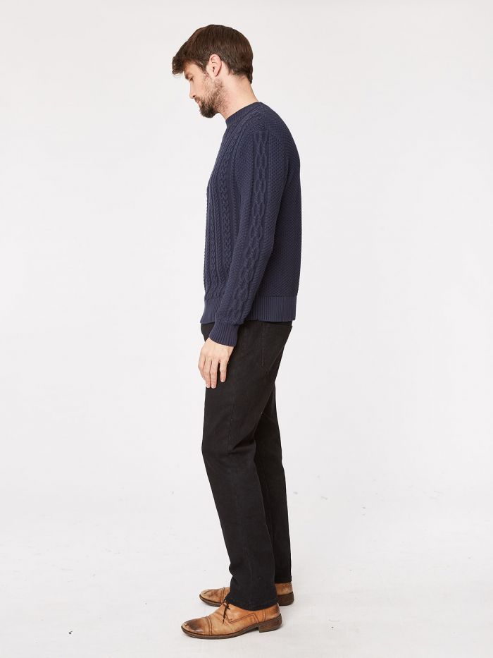 Pull marine en coton bio