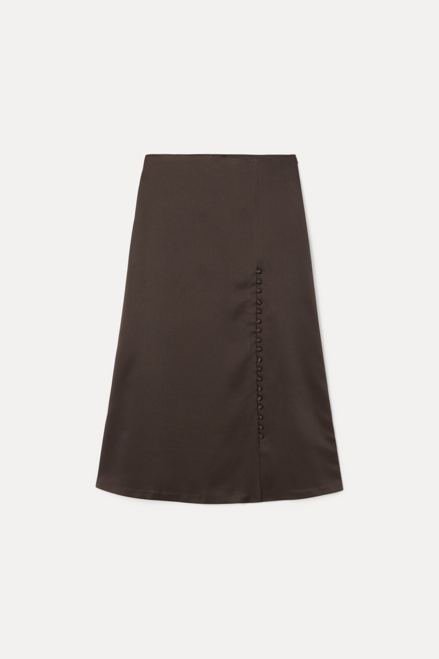 Jupe en matière upcyclée | marron "Alison"