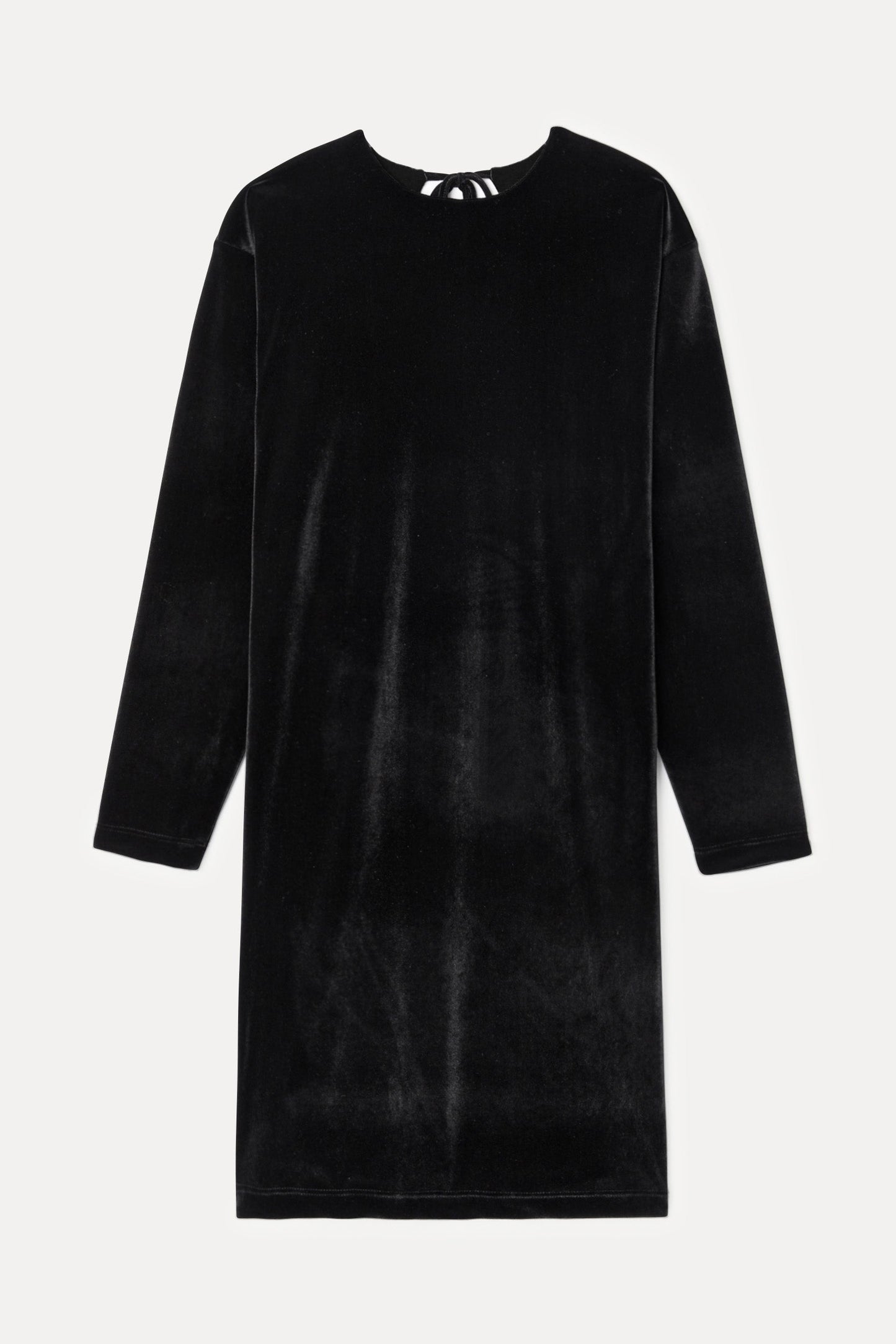 Robe en velours upcyclé | noir "alma"