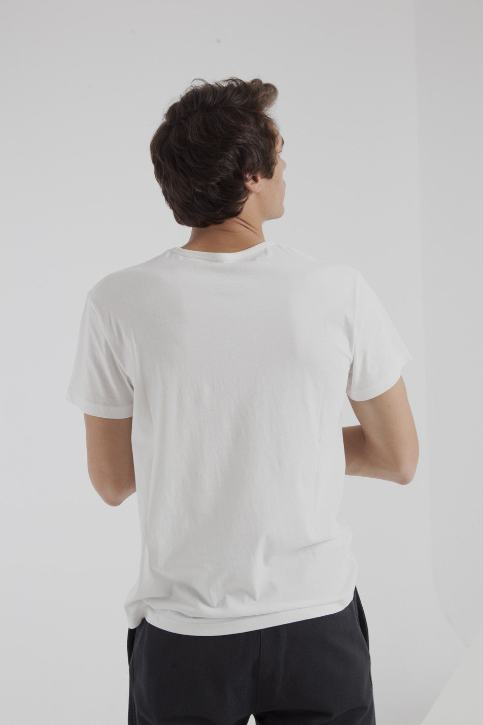 T-shirt imprimé blanc en coton bio - No walls berlin