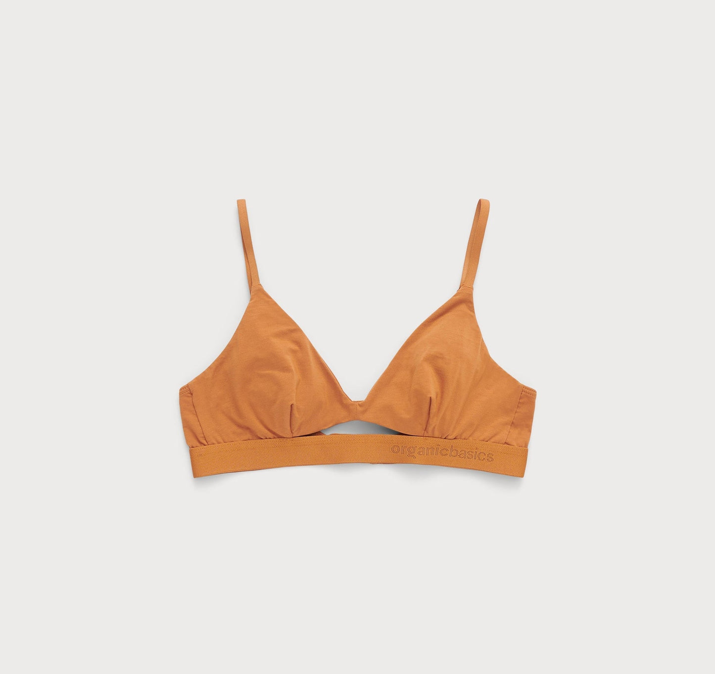 Bralette triangle en tencel | ocre"soft touch bralette ocher"