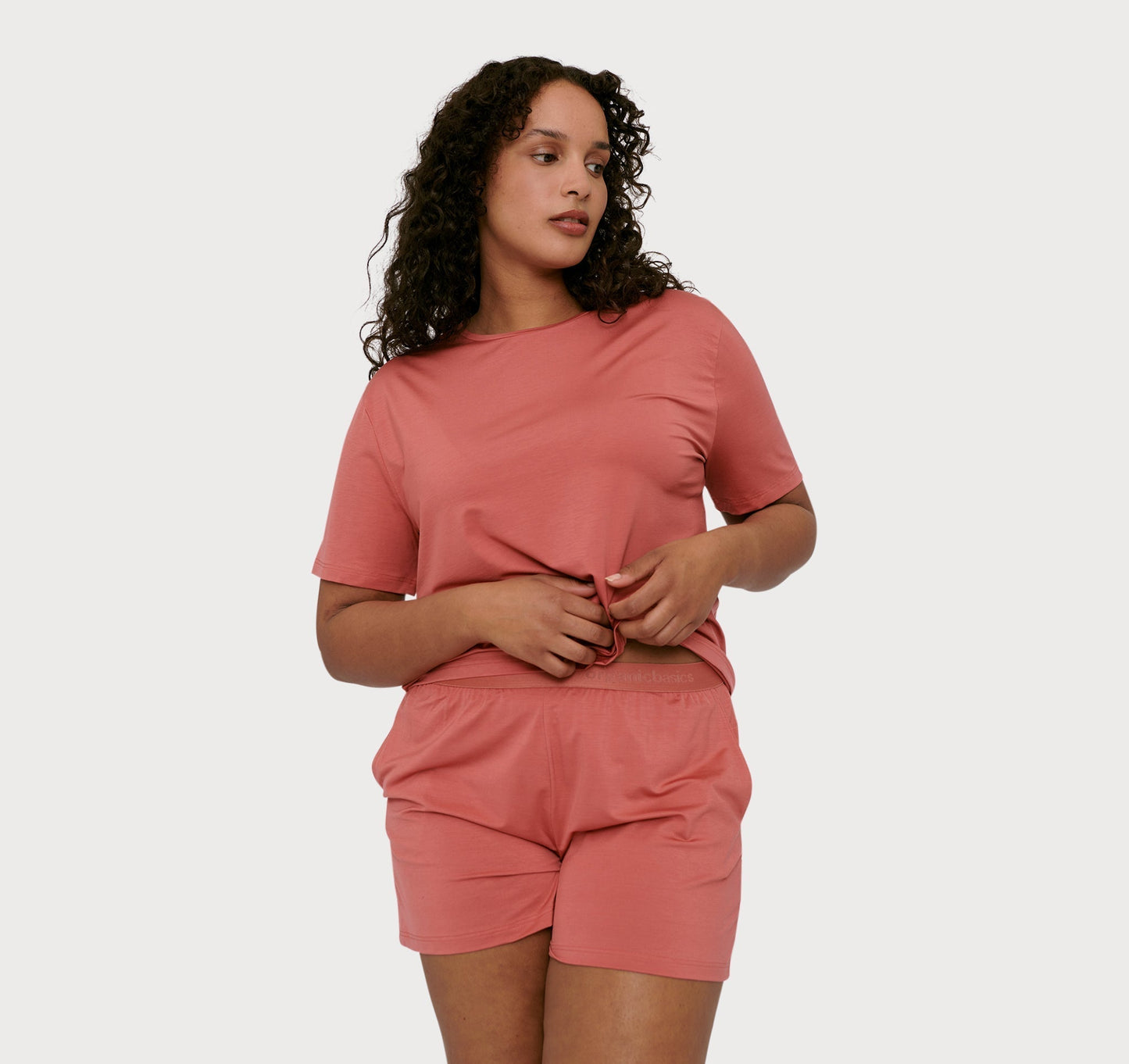 Short léger en tencel - framboise "cedar"