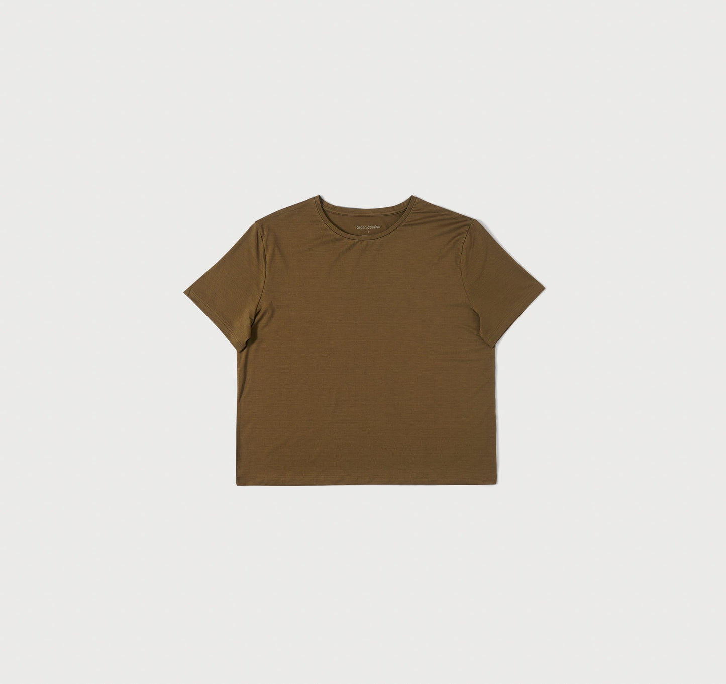 T-shirt olive en tencel - olive