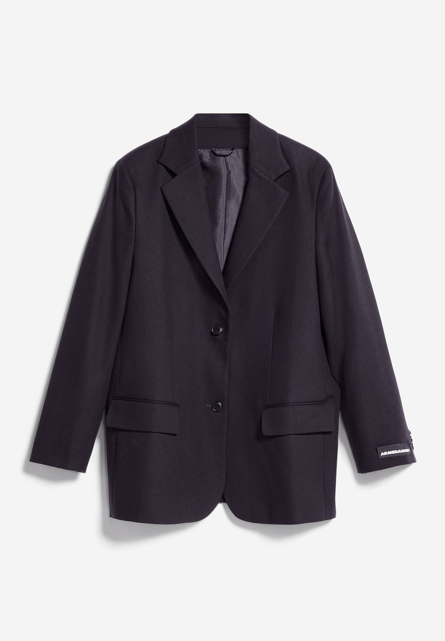Blazer en coton bio | Marron foncé "palilaa cool ash"