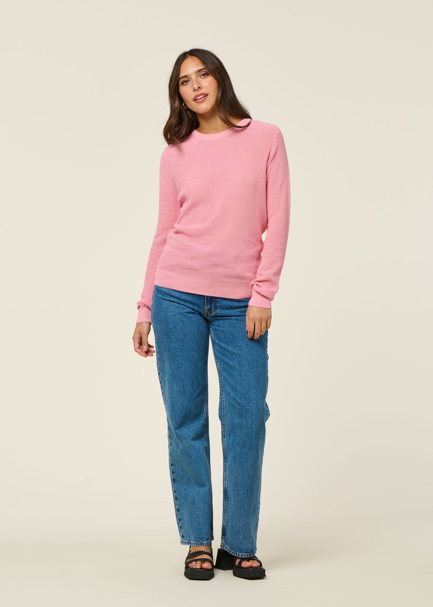 Pull en coton bio | rose "iradi - pink"