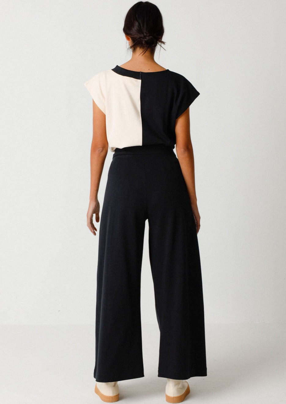 Pantalon ample en coton bio | noir "bakarne gots trouser black"
