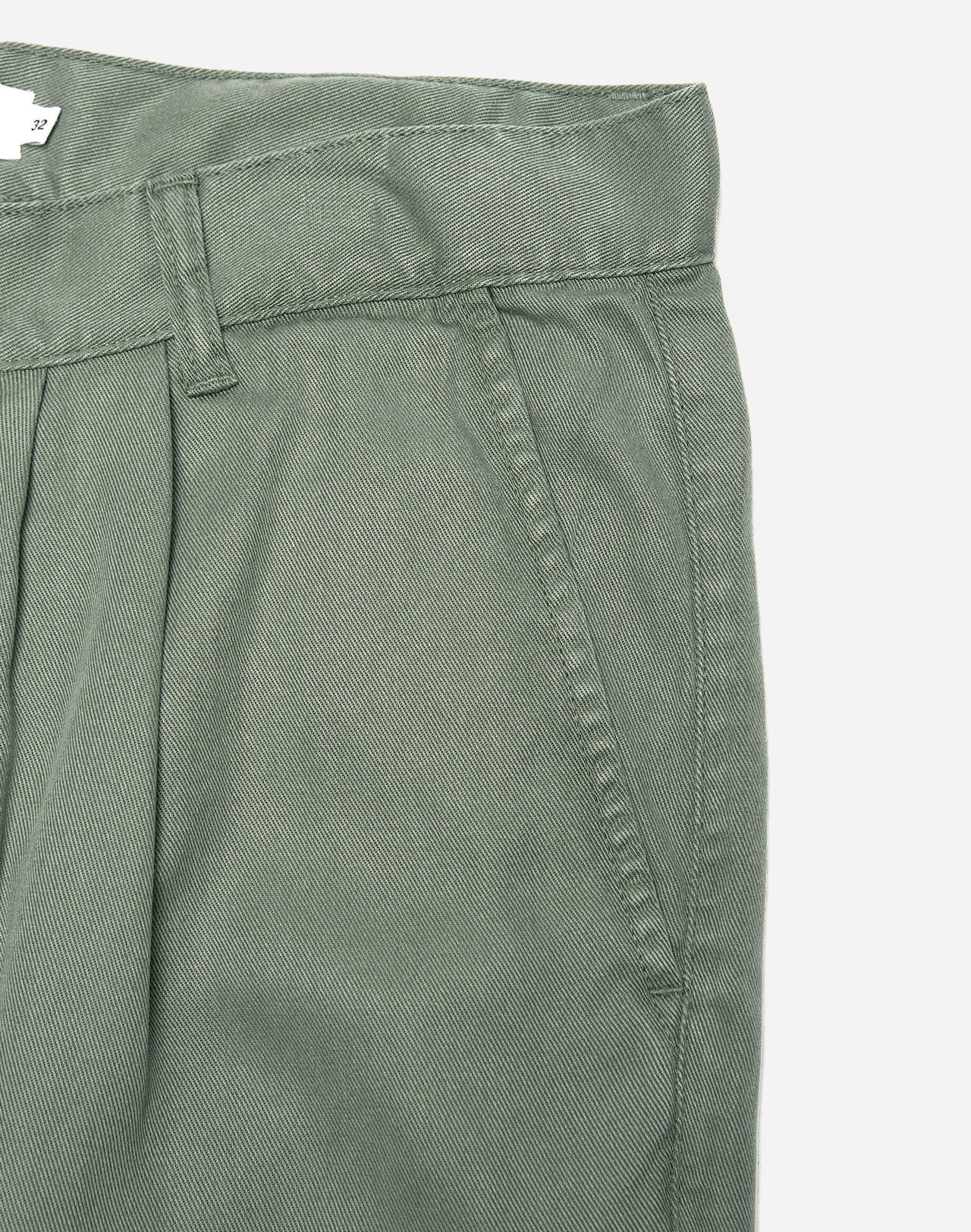 Pantalon droit en tencel | vert "swing sage green"