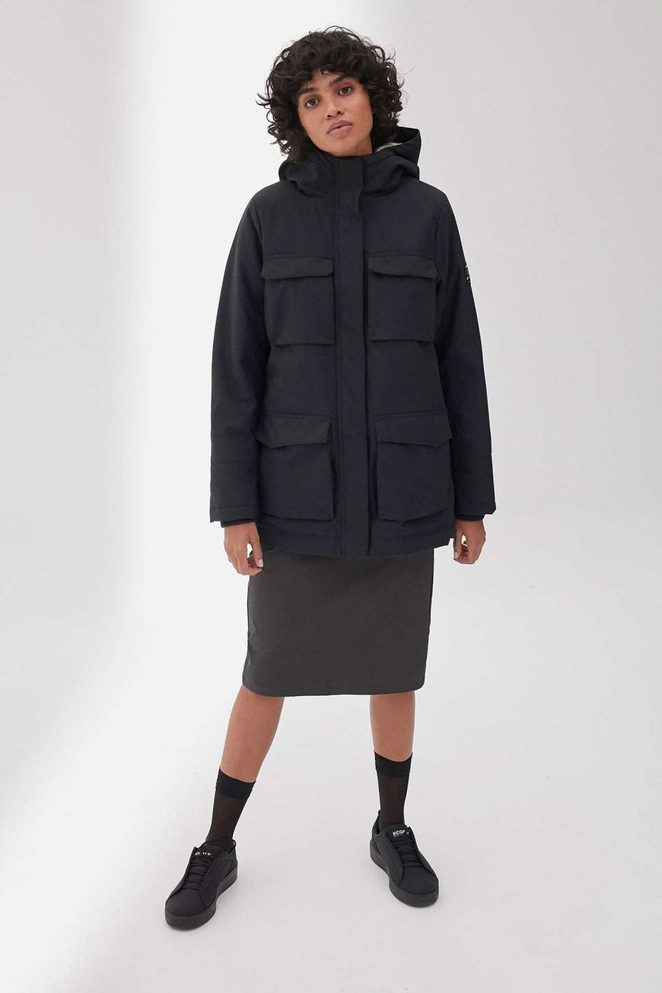 Parka marine en nylon recyclé - Dakota