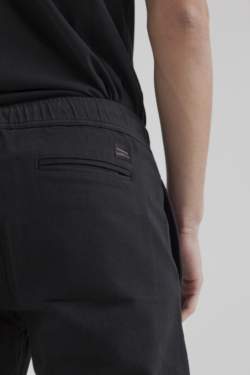Pantalon noir twill en coton bio
