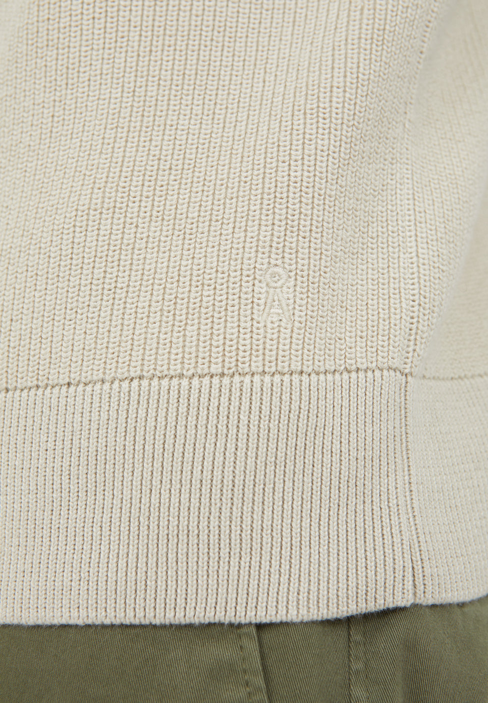 Gilet zippé beige en coton bio - Plaata