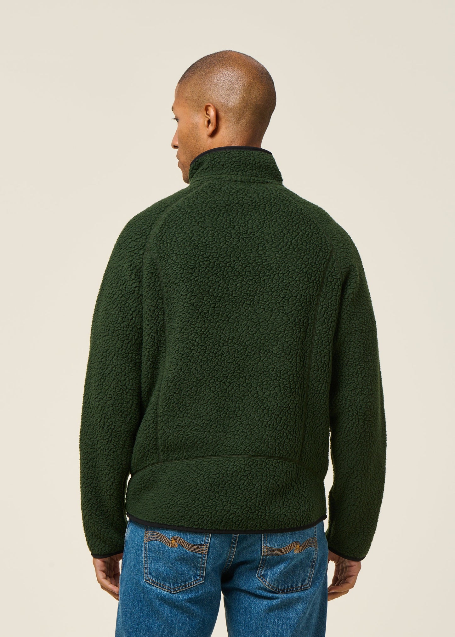 Veste polaire en matière recyclée | vert "retro pile jkt - olgg"