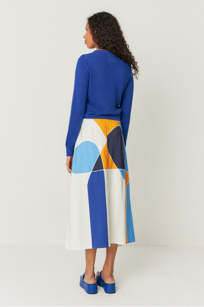 Pull en coton bio | bleu "iradi sweater - indigo blue"