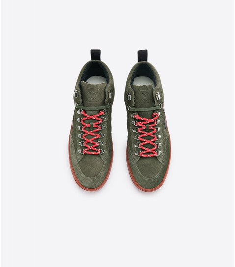 Baskets roraima suede olive black rust sole