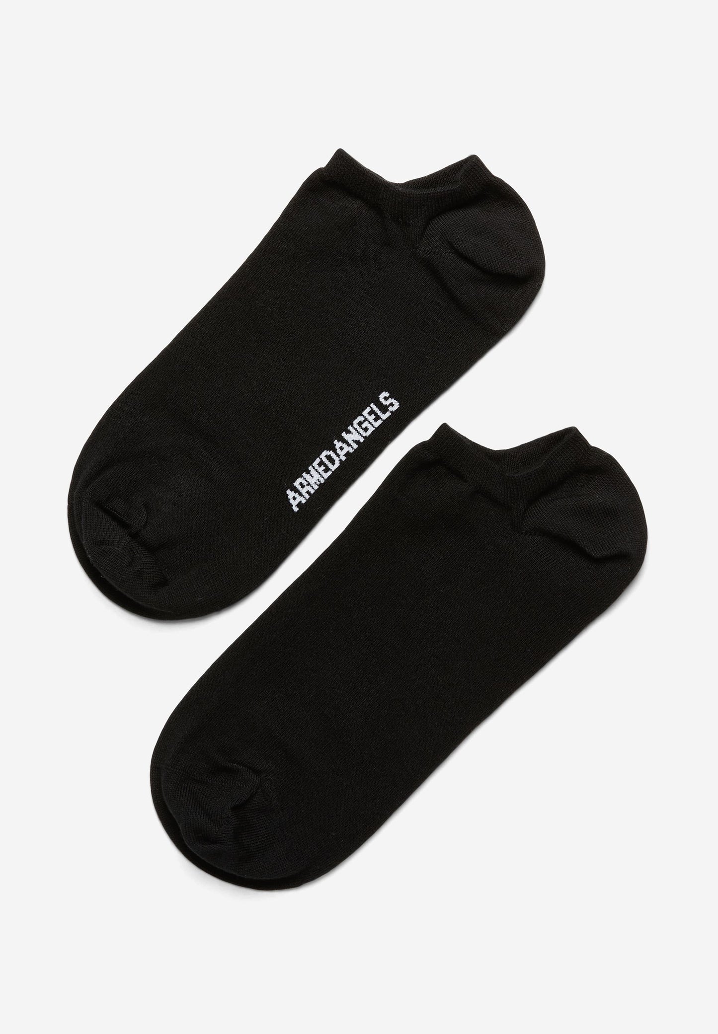 Chaussettes courtes noires en coton bio - saalvo - black
