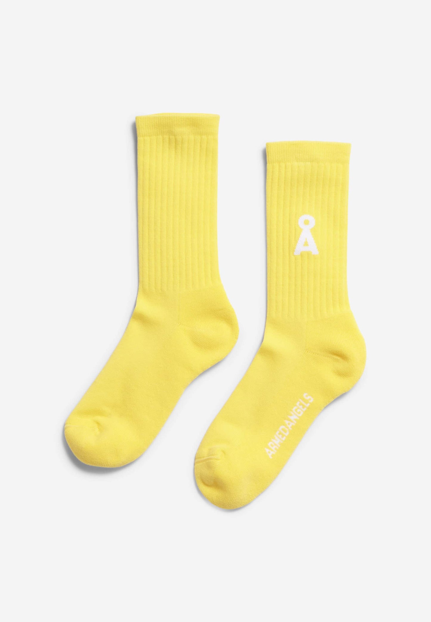 Chaussettes en coton bio et recyclé | jaune "saamus bold armedangels yellow light"