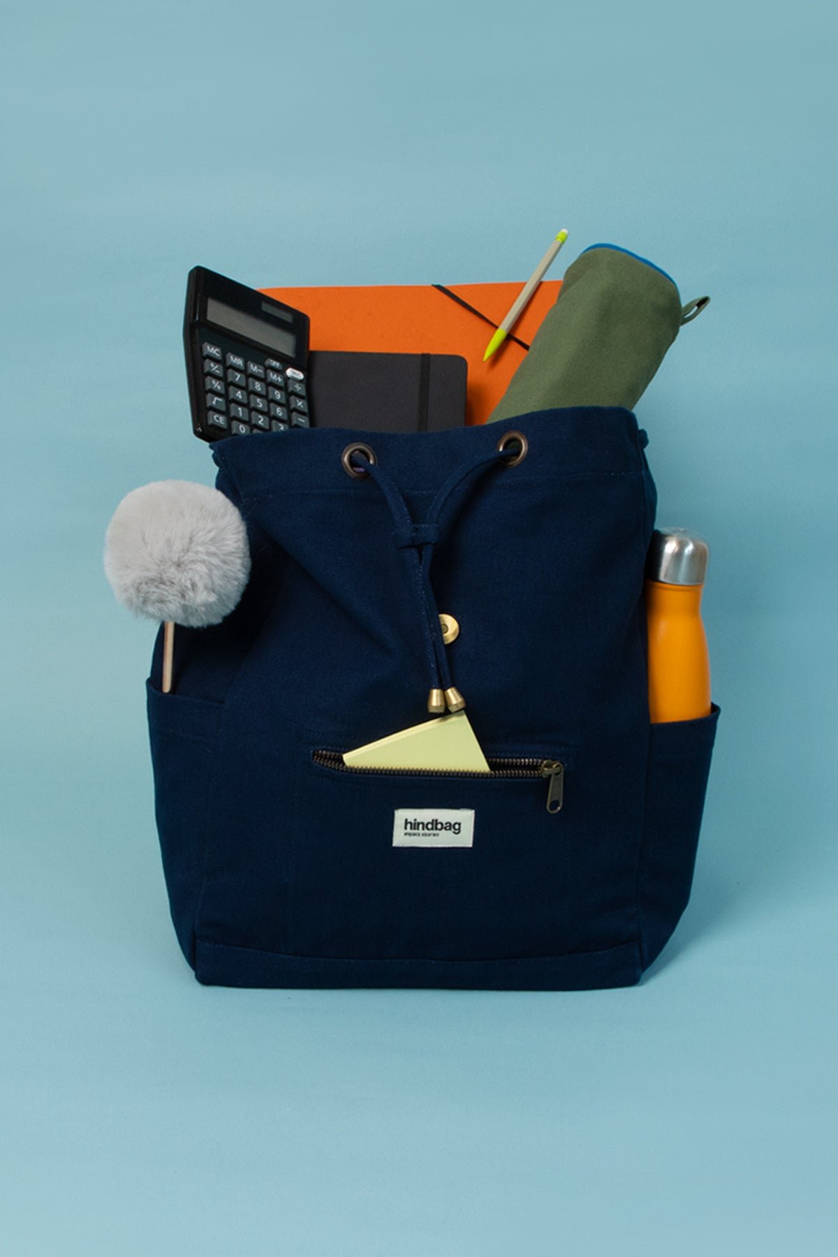 Sac à dos 17L en coton bio | olive "eliot marine"