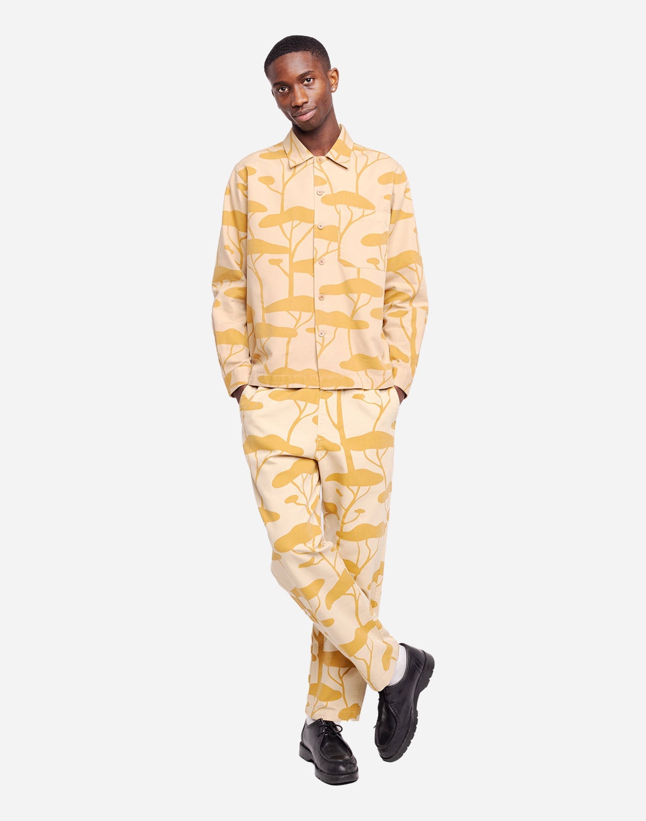 Chemise en coton bio | sable "slow pinede"
