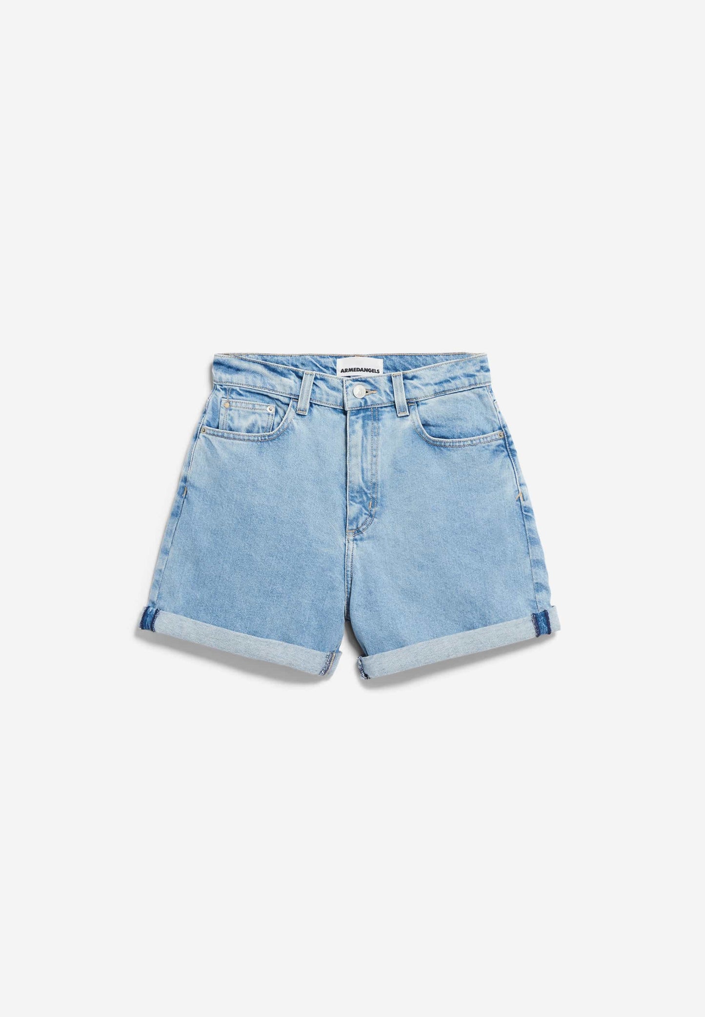 Short en jean en coton recyclé | bleu clair "sheaari fresh blue"