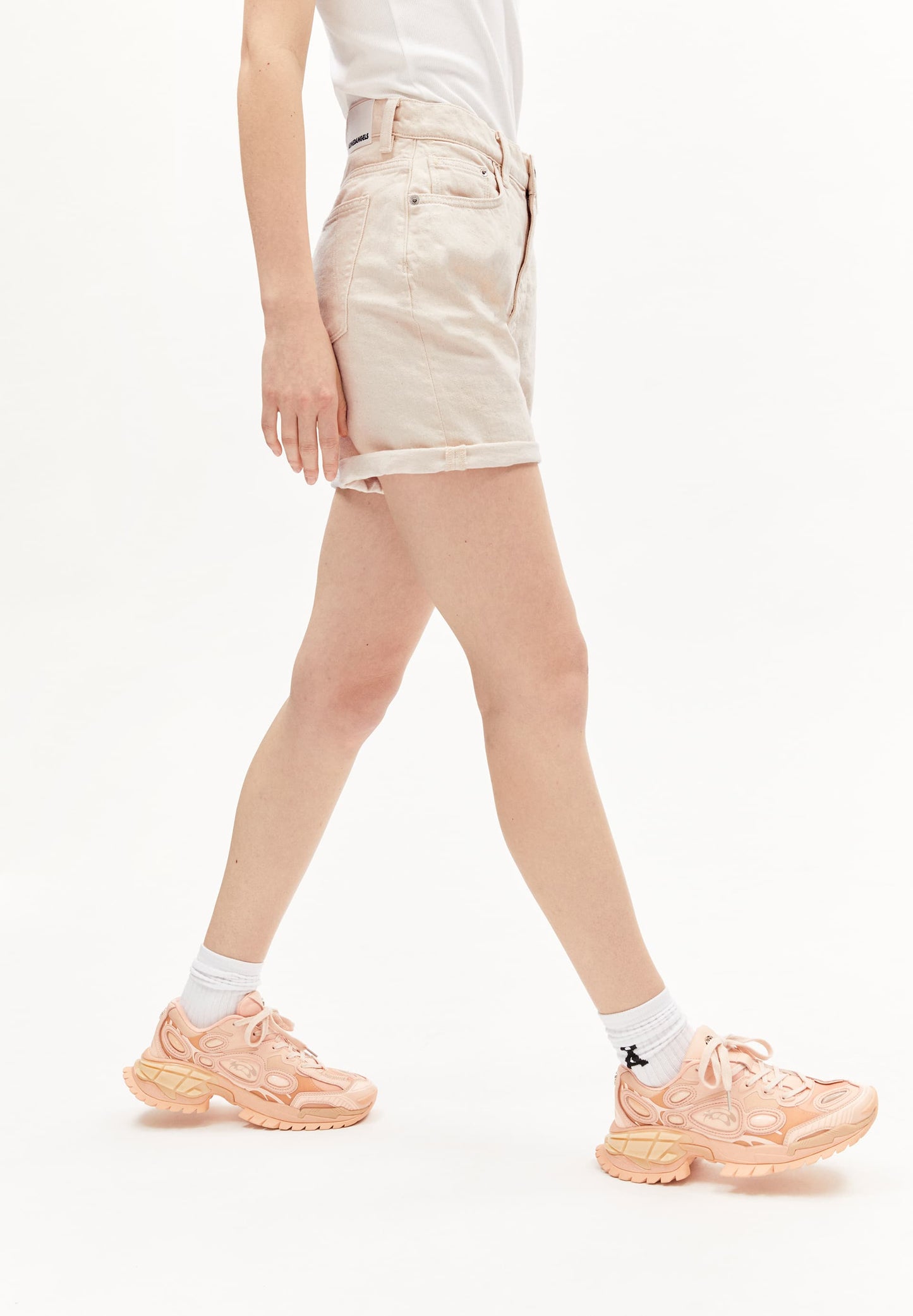 Short denim en coton bio non teinté | écru "sheaari - undyed"