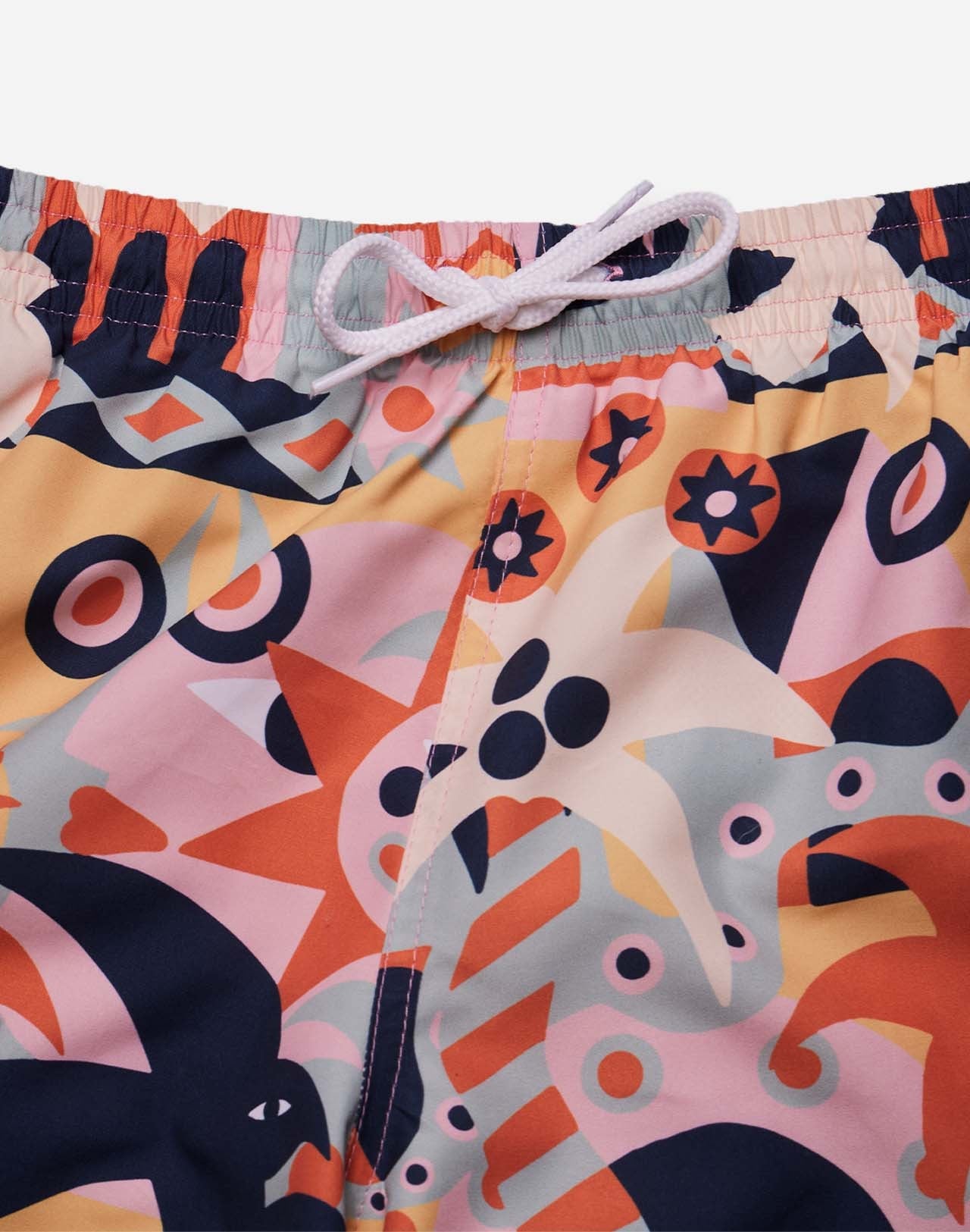 Short en polyester recyclé | multicolore "Swimwear guanacaste motif - pattern"