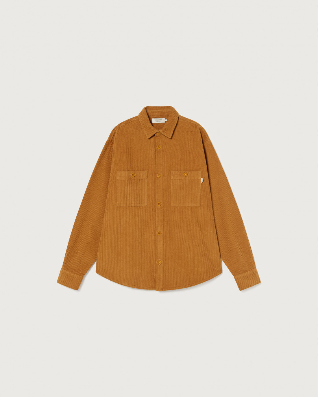 Surchemise camel velours en coton bio - egypt corduroy bes overshirt